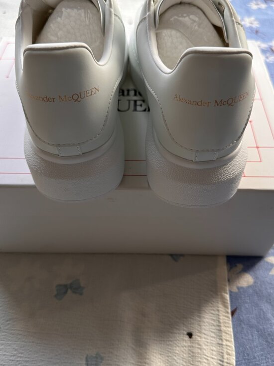 Alexander Mcqueen All-White Platform Sneakers main image 5